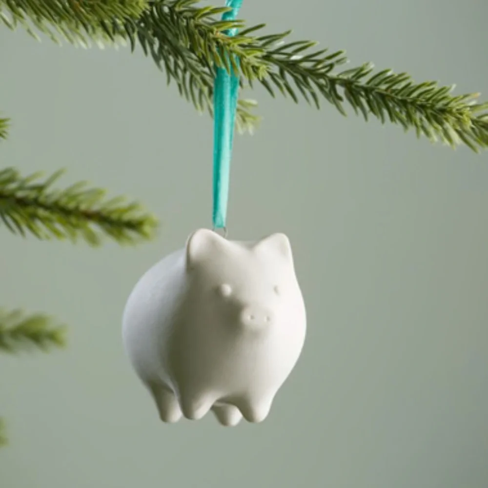 Jonathan Adler Porcelain Ornament PIGGY NWT in box